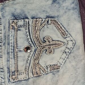 Embroidered Denim Pocket Jeans